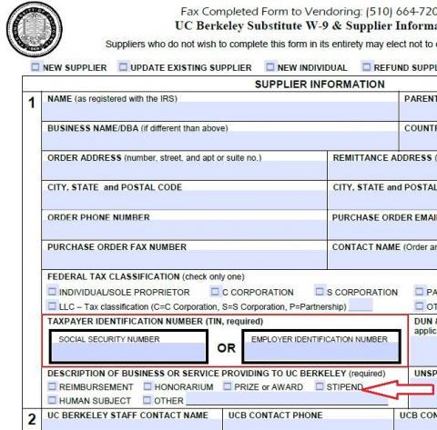 When is a W-9 form required?