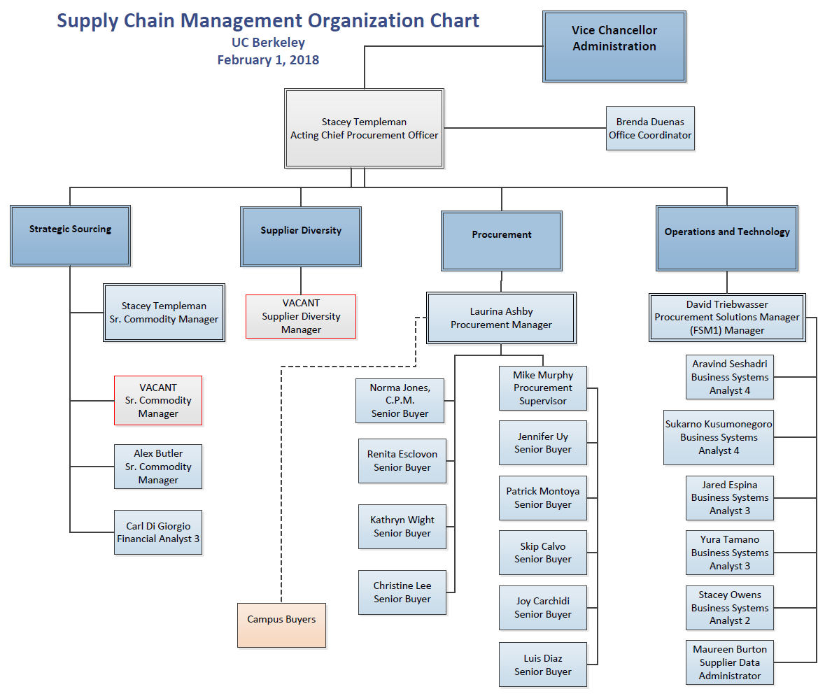 Supply Chain Manager Organization Chart